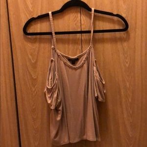 TopShop spaghetti strap top w/ cut off sleeves